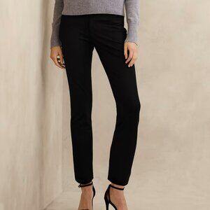 Banana Republic Sloan black pant ankle length Sz 14/16 classic minimalist office